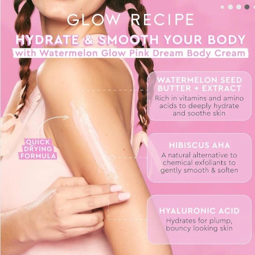 ⚠️sale⚠️Glow Recipe Watermelon Glow Body Cream in Pink - Picture 3 of 5
